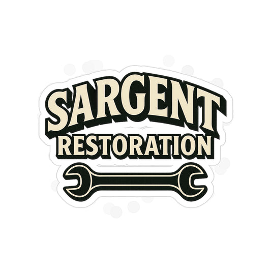 Sargent Restoration Die-Cut Outdoor Sticker