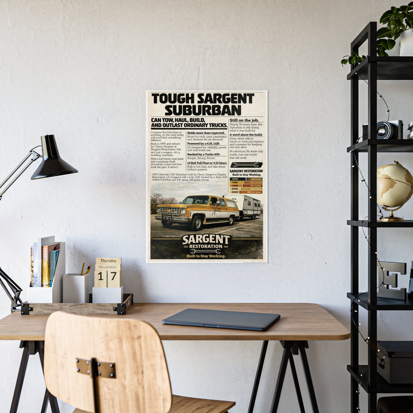 'Tough Sargent Suburban' Gloss Poster