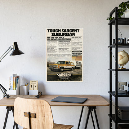'Tough Sargent Suburban' Gloss Poster