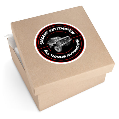 Automotive Round Stickers, Custom Decals for Car Enthusiasts, Sargent Restoration, All Things Automotive, Durable Stickers, [...]