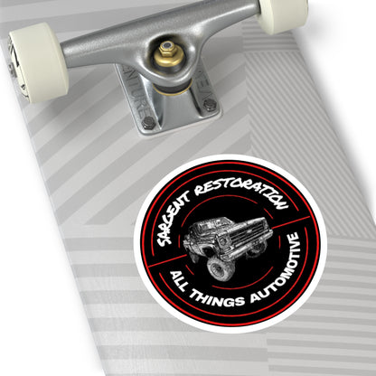 Automotive Round Stickers, Custom Decals for Car Enthusiasts, Sargent Restoration, All Things Automotive, Durable Stickers, [...]