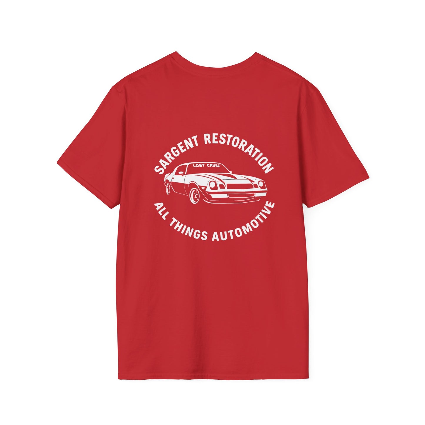 Automotive Enthusiast T-Shirt, Vintage Car Lover Gift, Garage Apparel, Mechanics Tee, Sargent Restoration Tee, All Things Automotive