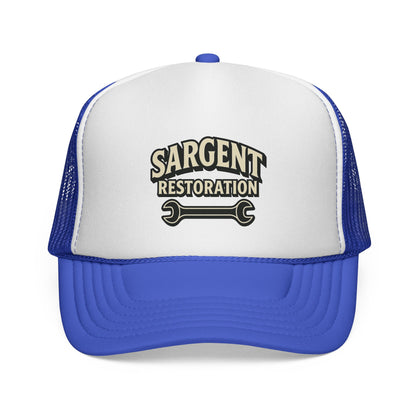 Sargent Restoration Trucker Cap | Custom Work Hat, Adjustable Baseball Cap, Cool Gift for Mechanic, DIY Enthusiast, Father's Day, Birthday