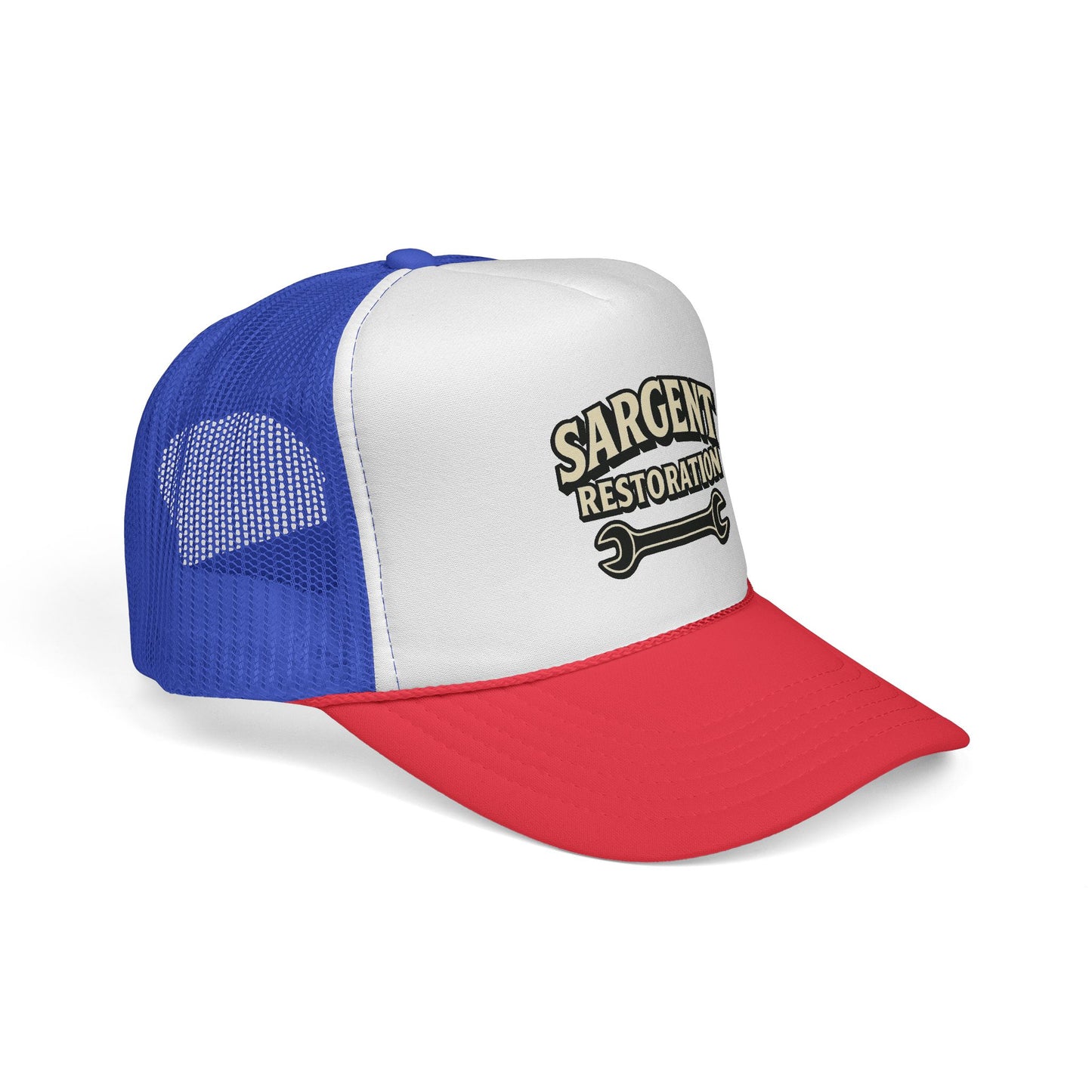 Sargent Restoration Trucker Cap | Custom Work Hat, Adjustable Baseball Cap, Cool Gift for Mechanic, DIY Enthusiast, Father's Day, Birthday