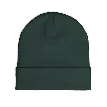 Embroidered 'Sargent Restoration' Knit Beanie – Mechanic Wrench Cuff Hat