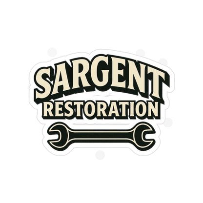 Sargent Restoration Die-Cut Outdoor Sticker