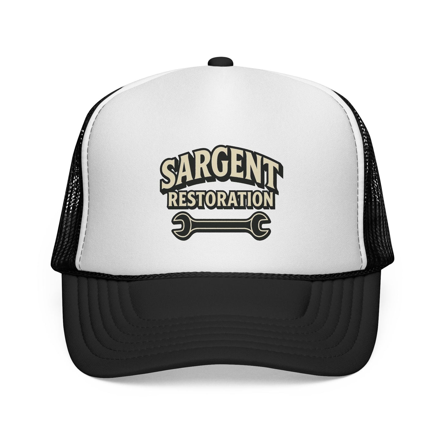 Sargent Restoration Trucker Cap | Custom Work Hat, Adjustable Baseball Cap, Cool Gift for Mechanic, DIY Enthusiast, Father's Day, Birthday