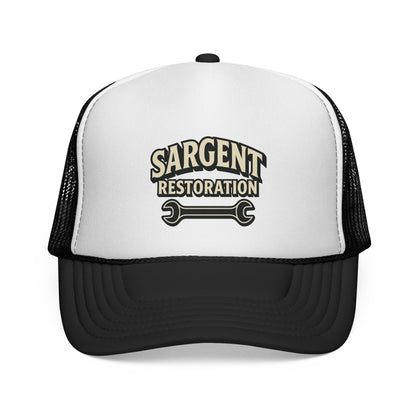 Sargent Restoration Trucker Cap | Custom Work Hat, Adjustable Baseball Cap, Cool Gift for Mechanic, DIY Enthusiast, Father's Day, Birthday