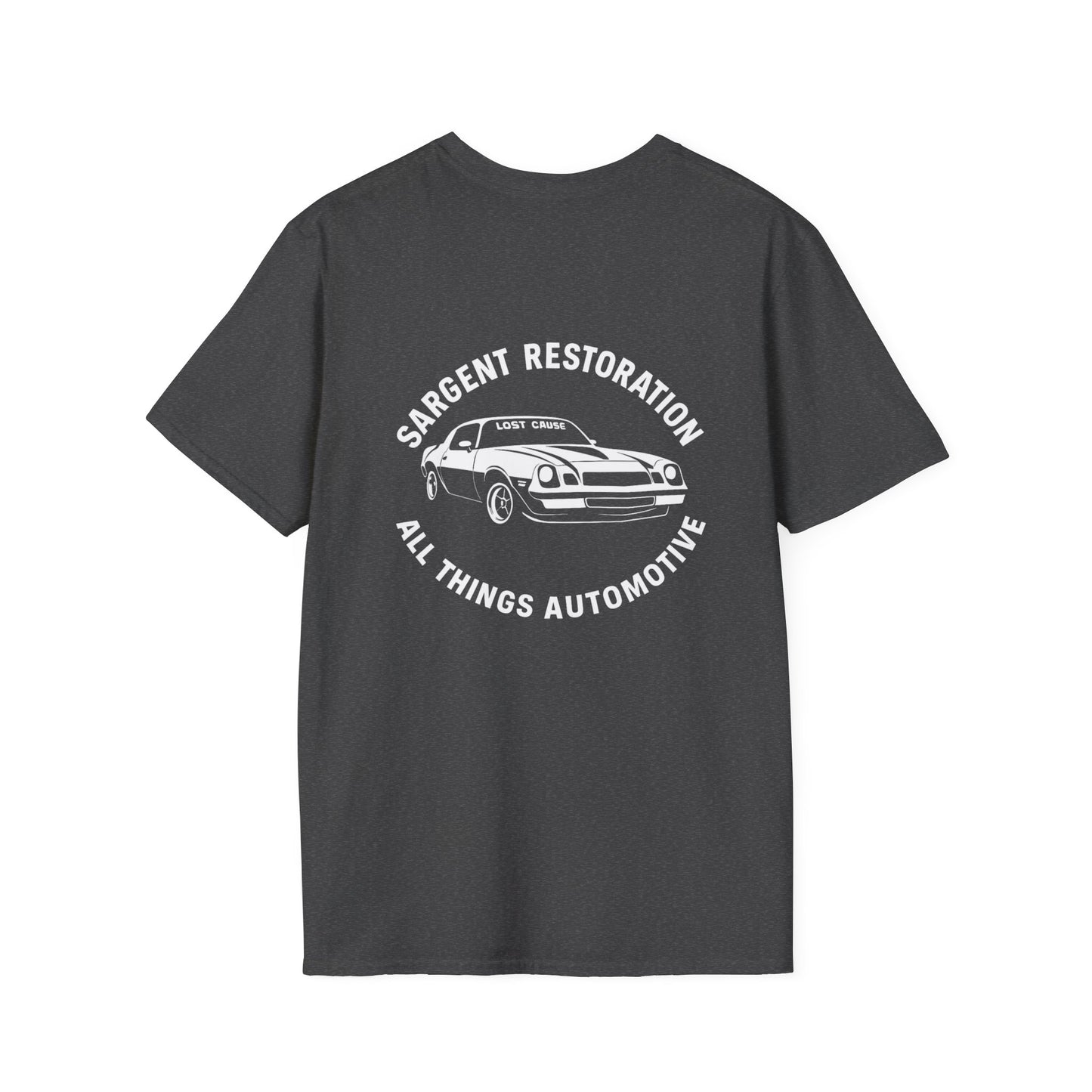 Automotive Enthusiast T-Shirt, Vintage Car Lover Gift, Garage Apparel, Mechanics Tee, Sargent Restoration Tee, All Things Automotive