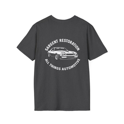 Automotive Enthusiast T-Shirt, Vintage Car Lover Gift, Garage Apparel, Mechanics Tee, Sargent Restoration Tee, All Things Automotive
