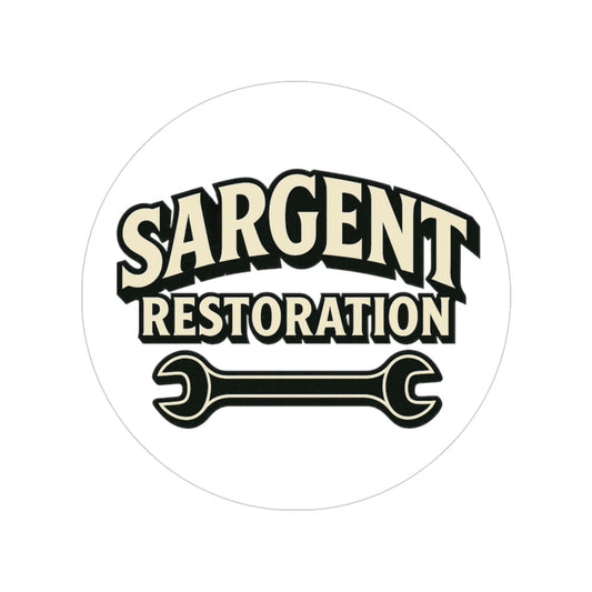 Vintage Style Outdoor Sticker for Restoration Enthusiasts, Waterproof Decal, Customizable Car Decal, Unique Garage Decor, Sargent [...]