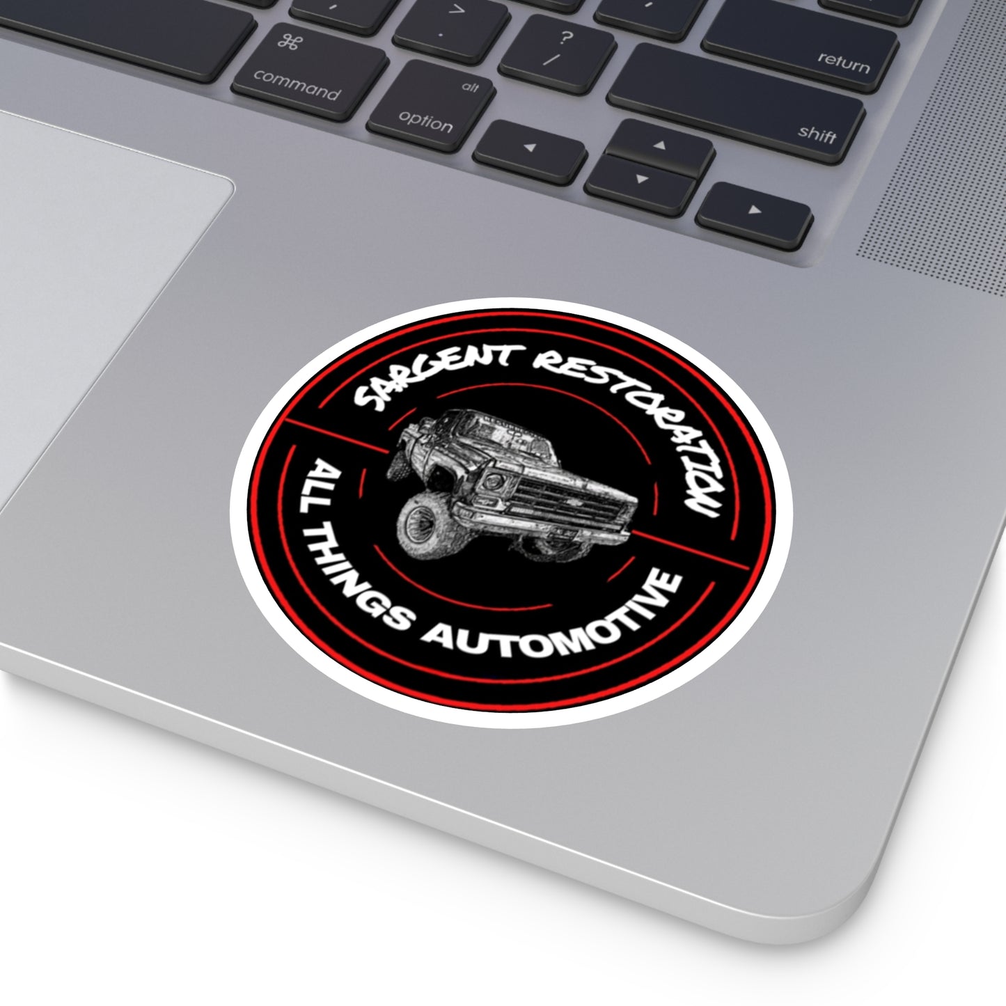 Automotive Round Stickers, Custom Decals for Car Enthusiasts, Sargent Restoration, All Things Automotive, Durable Stickers, [...]