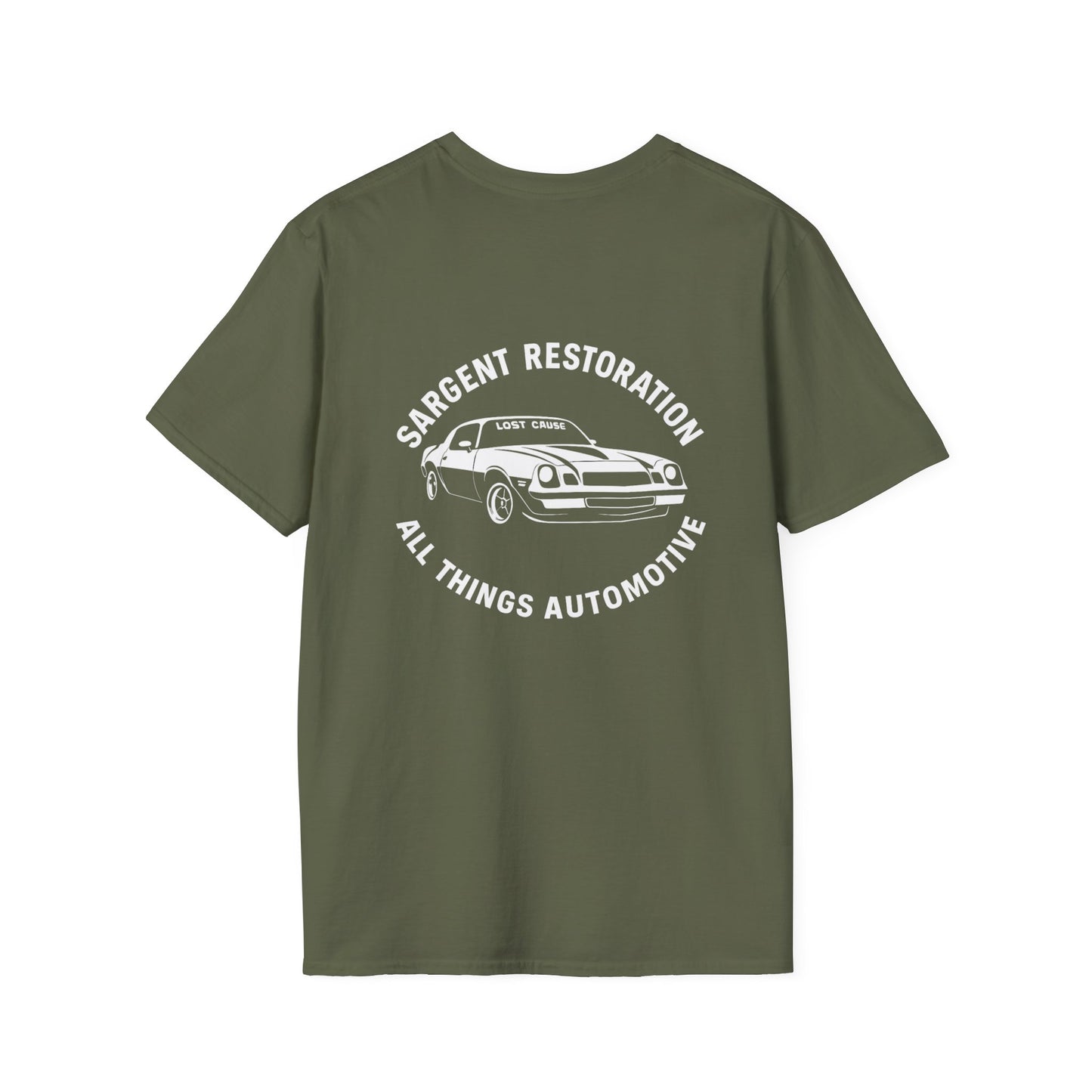Automotive Enthusiast T-Shirt, Vintage Car Lover Gift, Garage Apparel, Mechanics Tee, Sargent Restoration Tee, All Things Automotive