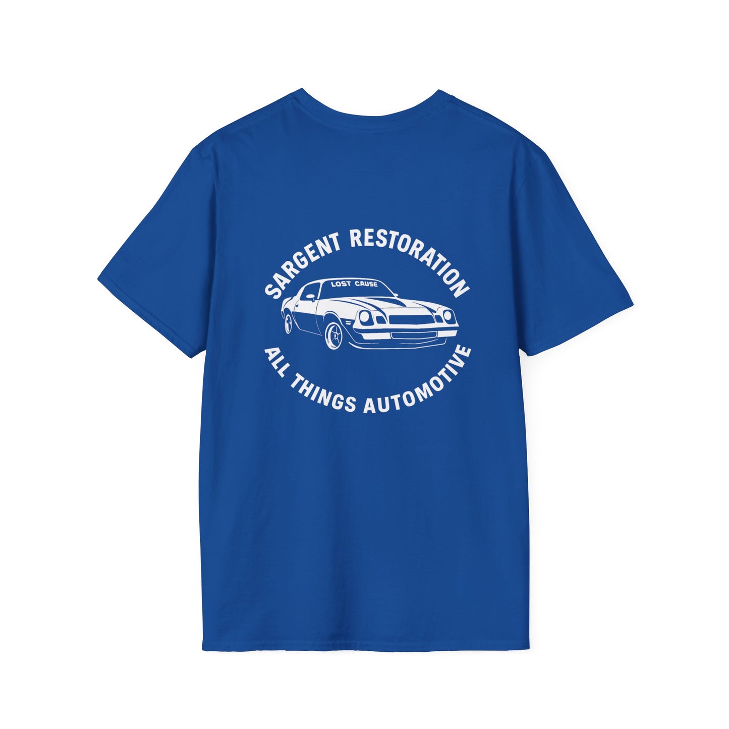 Automotive Enthusiast T-Shirt, Vintage Car Lover Gift, Garage Apparel, Mechanics Tee, Sargent Restoration Tee, All Things Automotive