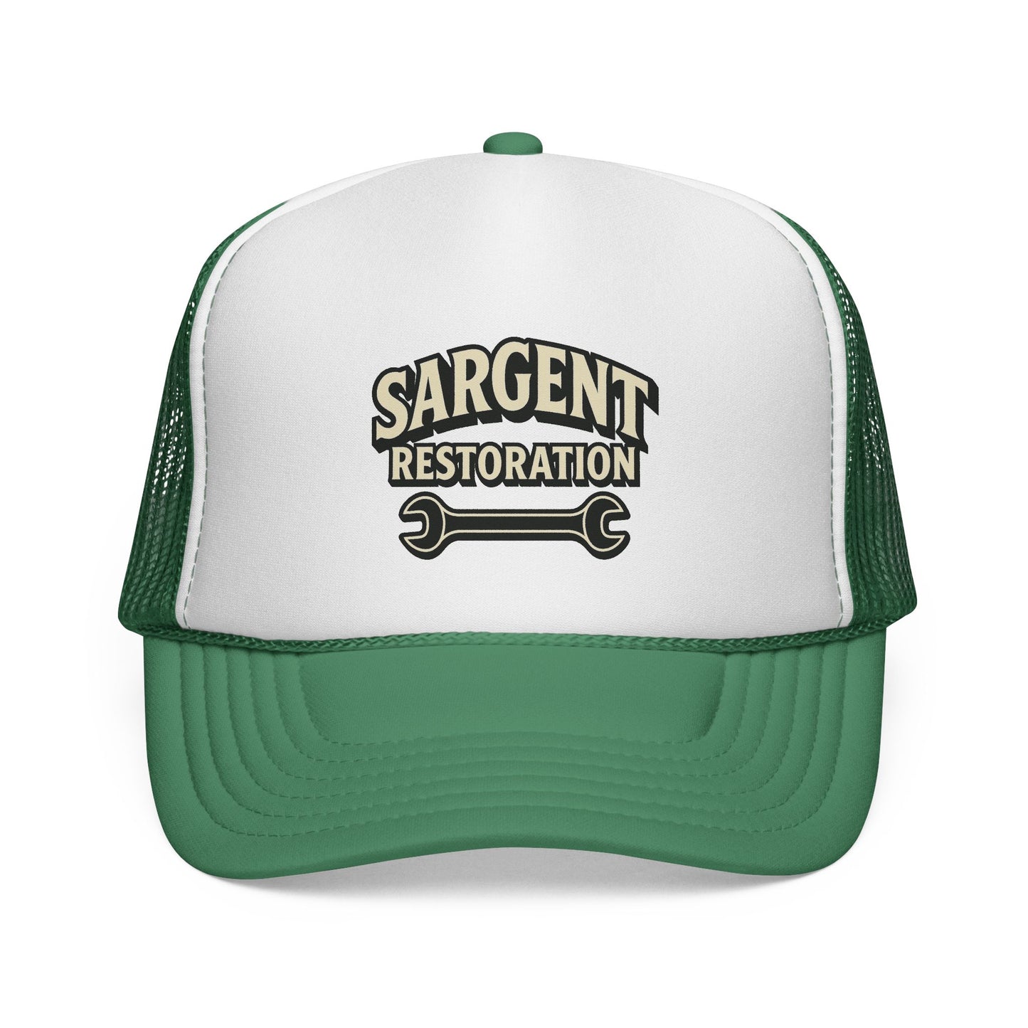 Sargent Restoration Trucker Cap | Custom Work Hat, Adjustable Baseball Cap, Cool Gift for Mechanic, DIY Enthusiast, Father's Day, Birthday
