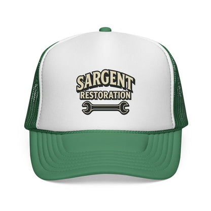 Sargent Restoration Trucker Cap | Custom Work Hat, Adjustable Baseball Cap, Cool Gift for Mechanic, DIY Enthusiast, Father's Day, Birthday