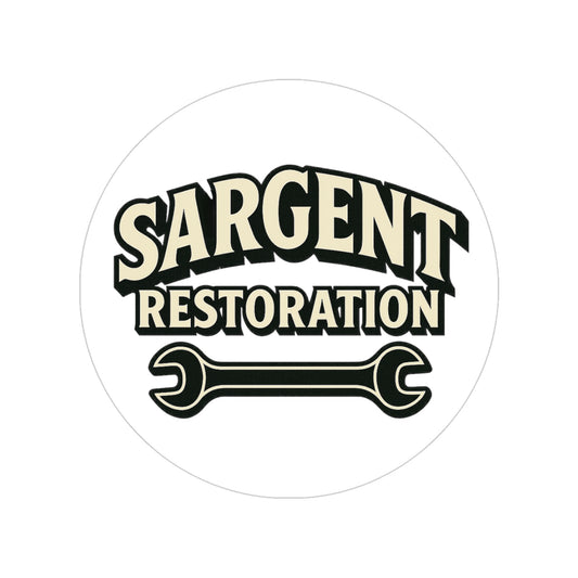 Vintage Style Outdoor Sticker for Restoration Enthusiasts, Waterproof Decal, Customizable Car Decal, Unique Garage Decor, Sargent [...]