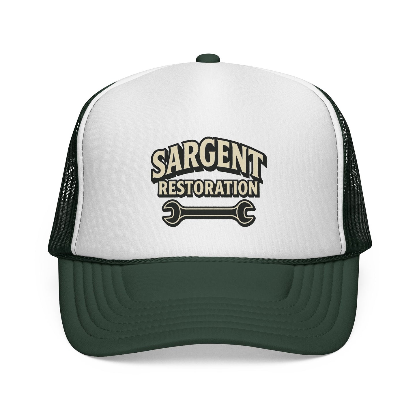 Sargent Restoration Trucker Cap | Custom Work Hat, Adjustable Baseball Cap, Cool Gift for Mechanic, DIY Enthusiast, Father's Day, Birthday