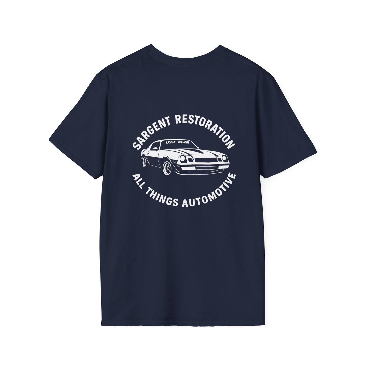 Automotive Enthusiast T-Shirt, Vintage Car Lover Gift, Garage Apparel, Mechanics Tee, Sargent Restoration Tee, All Things Automotive